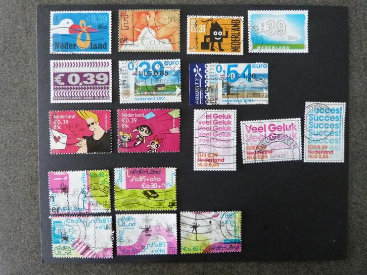 Nederland gestempeld - dubbele waarde 2001, Postzegels en Munten, Postzegels | Nederland, Gestempeld, Na 1940, Ophalen of Verzenden