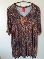 Tuniek Only-M maat 46, V hals, terratinten, 3/4 mouwen, Blouse of Tuniek, Ophalen of Verzenden, Zo goed als nieuw, Bruin