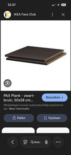 Ikea pax planken zwart bruin 50x58cm, Huis en Inrichting, Kasten | Kledingkasten, Ophalen, 200 cm of meer, 50 tot 100 cm, Zo goed als nieuw