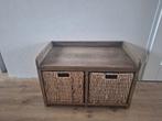 Kastje met 2 rieten mandjes, Huis en Inrichting, Kasten | Overige, Ophalen, Gebruikt