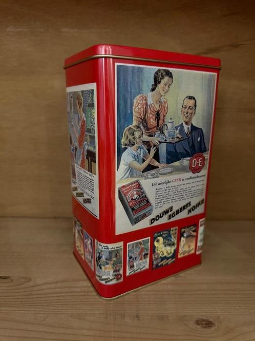 Bewaarblik Douwe Egberts (1990-2000), Verzamelen, Blikken, Zo goed als nieuw, Koffie, Douwe Egberts, Ophalen of Verzenden