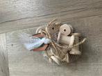 netje met 10 houten klosjes, Ophalen of Verzenden, Nieuw, Materiaal