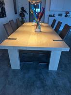 Eethoek met Rolf Benz stoelen en Seuren tafel, 100 tot 150 cm, Eikenhout, 200 cm of meer, Ophalen of Verzenden