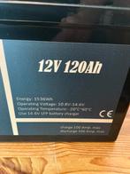 Lifepo4 accu’s12 Volt 120Ah plus lader optie Bluetooth, Ophalen of Verzenden, Nieuw