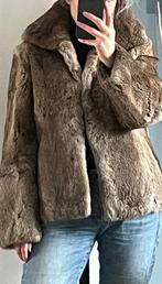 Bontjas, kort, unisex, Maat 38/40 (M), Maximille, Bruin, Ophalen of Verzenden