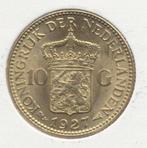 Nederland 10 Gulden 1927 Wilhelmina, Ophalen of Verzenden, Goud