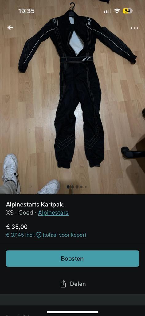 Alpinestars Kartpak., Sport en Fitness, Karting, Gebruikt, Kleding of Schoenen, Ophalen of Verzenden