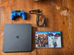 PS4 Slim 1TB inclusief controller + 2 games, Spelcomputers en Games, Spelcomputers | Sony PlayStation 4, Ophalen, 1 TB, Met 1 controller