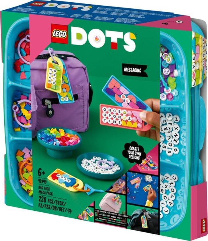 lego dots tassenlabel, Kinderen en Baby's, Speelgoed | Duplo en Lego, Zo goed als nieuw, Lego, Complete set, Ophalen