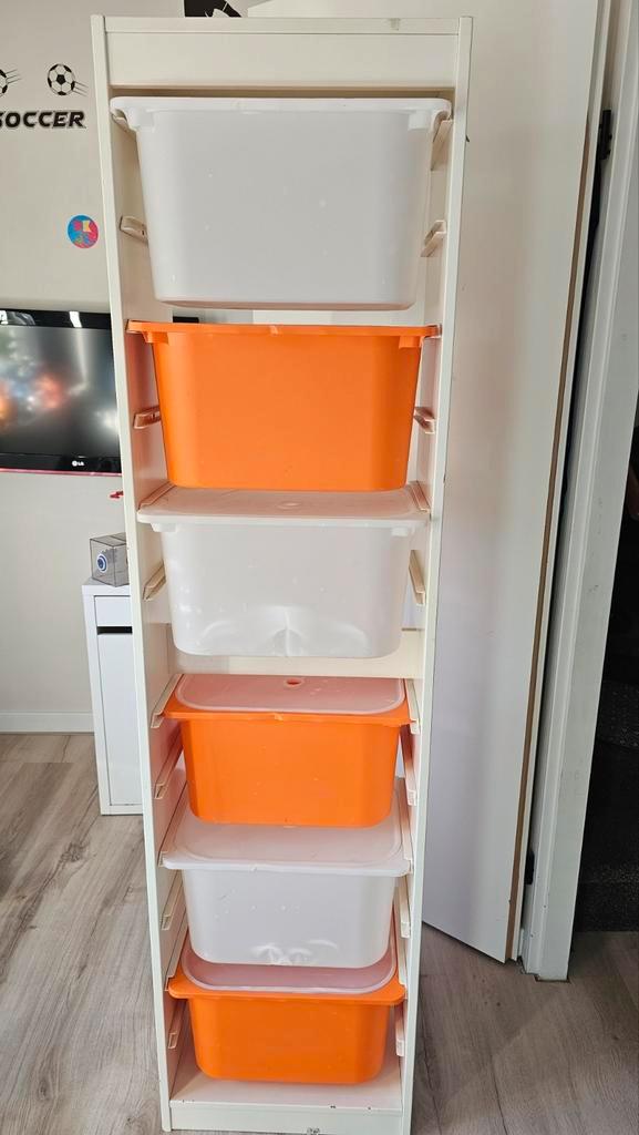 Ikea Trofast kast met 6 bakken - nette staat, Huis en Inrichting, Kasten | Kledingkasten, Zo goed als nieuw, Minder dan 100 cm