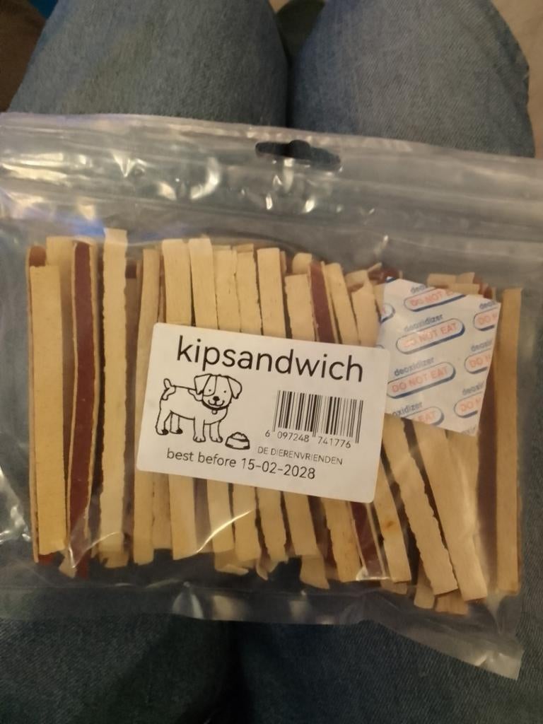 Kipsandwich hondensnacks, Ophalen of Verzenden, Hond