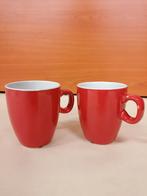 2 rode mokken/kopjes intermezzo, Ophalen, Zo goed als nieuw, Overige stijlen, Kop(pen) en/of Schotel(s)