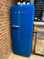 Smeg Koelkast ijskast Retro Blauw met vriesvak, Witgoed en Apparatuur, Gebruikt, 200 liter of meer, 60 cm of meer, Ophalen of Verzenden