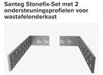 Santeg StonefixSet ondersteuningsprofielen wastafelonderkast, Huis en Inrichting, Overige typen, Ophalen of Verzenden, Zo goed als nieuw