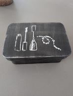 Sieraden / Make-up Box / Opbergdoos zwart metalen, Gehele gezicht, Zwart, Nieuw, Ophalen of Verzenden