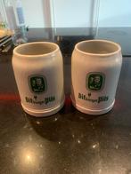 Twee Bitburger Pils bierpullen, Ophalen of Verzenden, Gebruikt