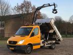 Mercedes-Benz Sprinter 513 2.2 CDI Kipper Hiab Kraan Knijper, Gebruikt, Zwart, 129 pk, Bedrijf