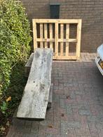 Brandhout. Hardhout tuinbankje, schuttingaal en pallet, Minder dan 3 m³, Ophalen, Overige houtsoorten, Blokken