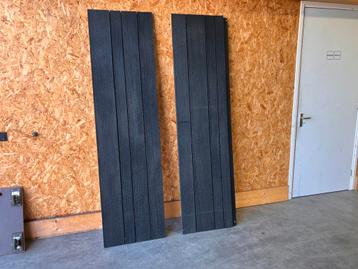Bamboe houten panelen zwart gebrand shou sugi ban beschikbaar voor biedingen
