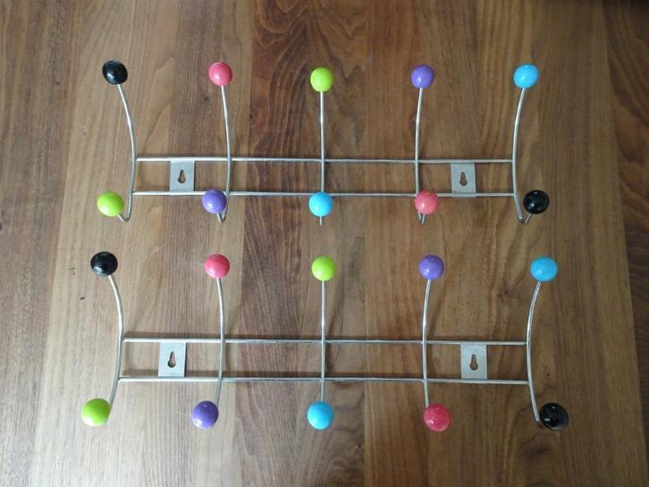 Twee stuks Sputnik kapstok / wandkapstok Space Age, Huis en Inrichting, Woonaccessoires | Kapstokken, Gebruikt, Wandkapstok, Minder dan 100 cm