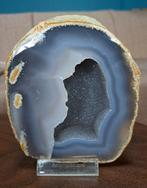 Prachtige grote agaat geode met druzy, Ophalen of Verzenden