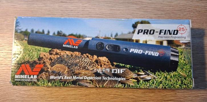Minelab Pro-Find 25 Pinpointer, Hobby en Vrije tijd, Metaaldetectors, Gebruikt, 30 cm of minder, Minelab, Instelbare gevoeligheid