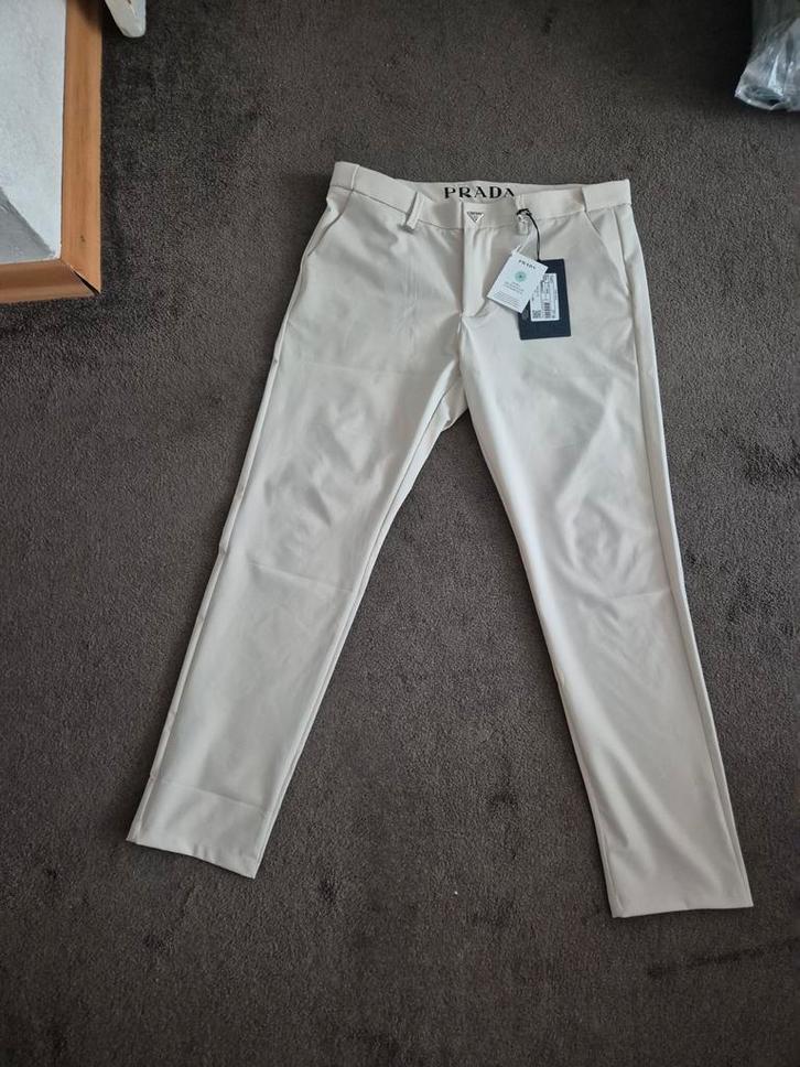 Prada pantalons, Kleding | Heren, Broeken en Pantalons, Zo goed als nieuw, Zwart, Ophalen of Verzenden