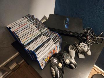 PS2 Console + Veel Games + 2 controllers beschikbaar voor biedingen