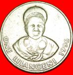 * 2 PORTRAITS: SWAZILAND 1 LANGENI 1996 KING!, Postzegels en Munten, Munten | Afrika, Losse munt, Overige landen, Verzenden