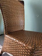 Rieten eettafel stoelen, Riet of Rotan, Vier, Gebruikt, Indonesisch