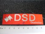 folie sticker DSD doetinchem logo, Verzenden, Zo goed als nieuw, Bedrijf of Vereniging