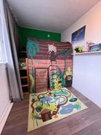 Kinderbed Hoogslaper met tent, matras, vloerkleed, Kinderen en Baby's, Kinderkamer | Stapelbedden en Hoogslapers, Ophalen of Verzenden