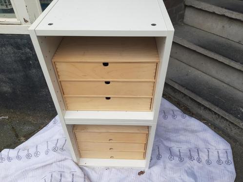 Creative Deco Mini Houten ladekast, Opbergkast Box | Ongever, Huis en Inrichting, Kasten | Ladekasten, Gebruikt, Minder dan 100 cm