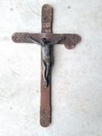 Antiek Houten Kruisbeeld met Corpus, Ophalen of Verzenden