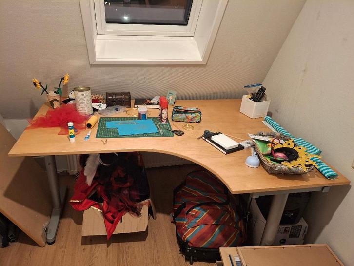 IKEA GALANT Bureau Hoekmodel, Huis en Inrichting, Bureaus, Gebruikt, Bureau, Ophalen