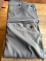 2 Ikea Hilleborg grijze verduisterings gordijnen, Huis en Inrichting, Stoffering | Gordijnen en Lamellen, Ophalen of Verzenden