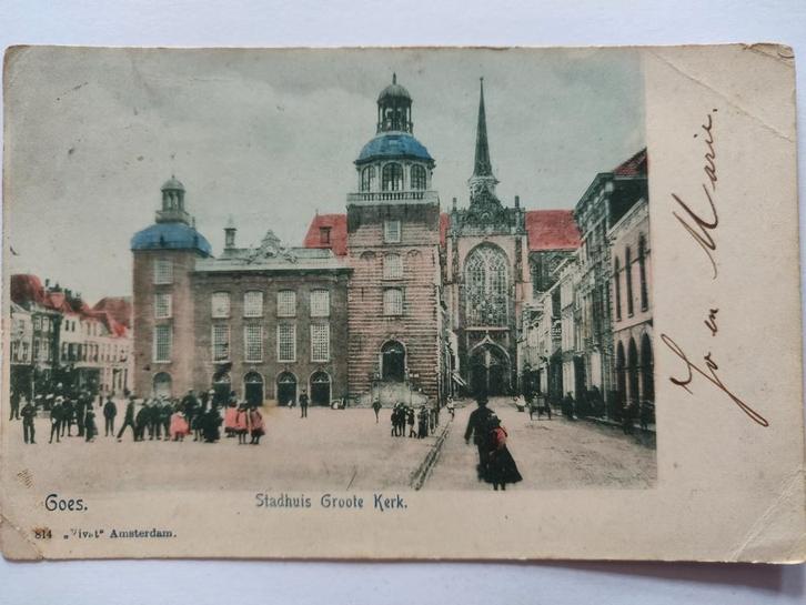 S2323 Goes 1901, Verzamelen, Ansichtkaarten | Nederland, Noord-Holland, 1920 tot 1940, Ophalen of Verzenden