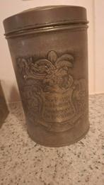 Oud blik met gedicht Jamin ?, Ophalen of Verzenden, Gebruikt, Overige