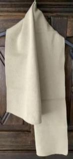 Zandkleurige sjaal, shawl, das; 117 cm lang en 28 cm breed, Ophalen of Verzenden, Zo goed als nieuw, Sjaal