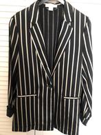 Elegante streep blazer jasje knoopsluiting mt 38 like New, Ophalen of Verzenden, Zo goed als nieuw, Maat 38/40 (M), Beige