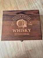 Luxe whisky stones set in houten kist – compleet & stijlvol, Ophalen of Verzenden