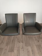 2 Xooon Lynn Morena eetkamerstoelen met armleuningen, Ophalen, Gebruikt, Grijs, Twee