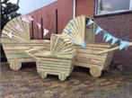 Te huur houten kinderwagen/geboortebord, Ophalen, Zo goed als nieuw