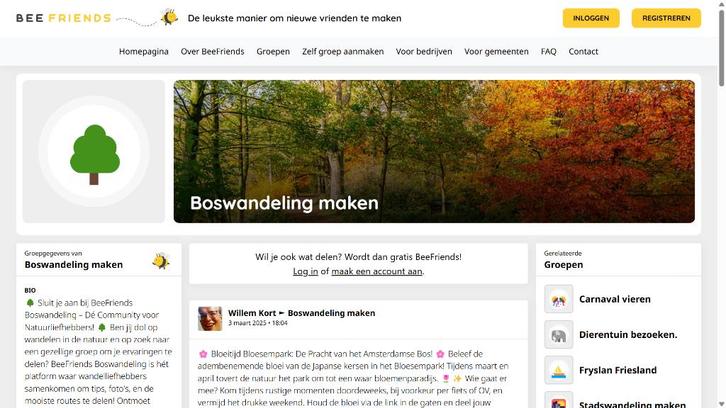 Word gratis lid van BeeFriends Hoe actiever hoe meer reactie, Contacten en Berichten, Vriendschappen