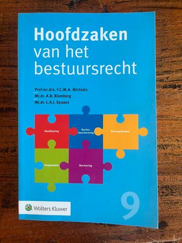 L.A.J. Spaans - Hoofdzaken van het bestuursrecht beschikbaar voor biedingen