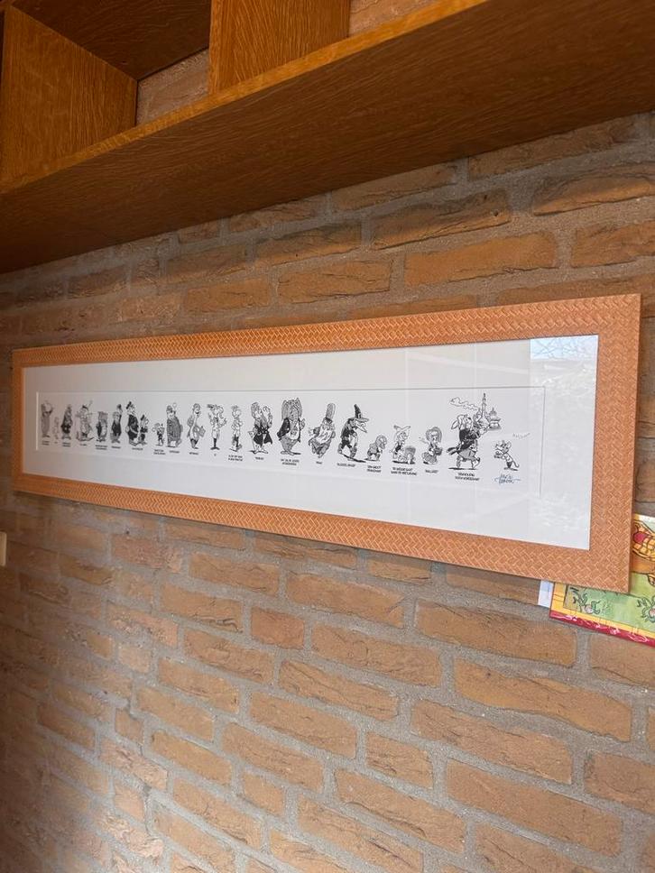 Van Bommel - Marten Toonder - Ingelijst & Certificaat, Antiek en Kunst, Kunst | Tekeningen en Foto's, Ophalen