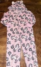 Onesie onesi mt 98-104 unicorn huispak, Nacht- of Onderkleding, Meisje, Ophalen of Verzenden, Zo goed als nieuw