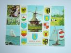 19) Kleuren ansichtkaart Friesland, Gelopen, Ophalen of Verzenden, Friesland