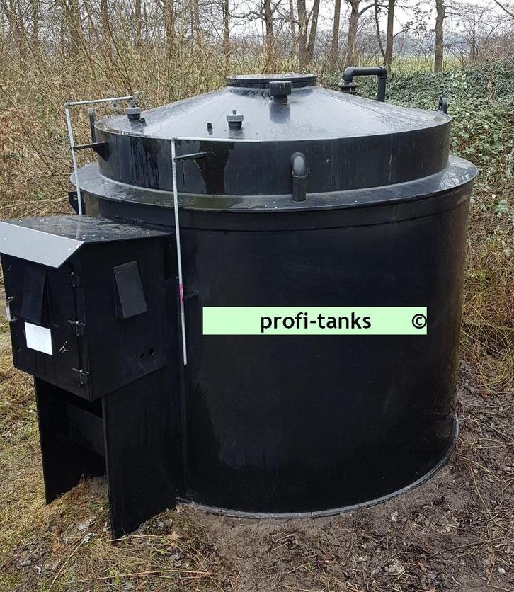 P95 opslagtank 10000 L PEHD tank kunststoftank dubbelwandig, Tuin en Terras, Regentonnen, Gebruikt, Kunststof, Ophalen