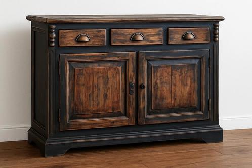Uniek industrieel landelijk dressoir, Huis en Inrichting, Kasten | Dressoirs, Zo goed als nieuw, 25 tot 50 cm, Ophalen